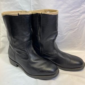 Work N Sport Vibram quality boots made in the USA  non slip  leather size 9